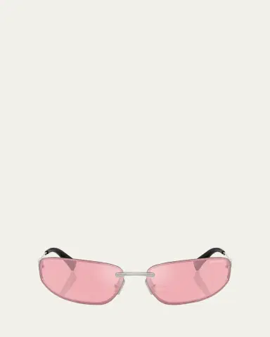 Miu Miu A50S Rimless Oval Metal Sunglasses | Thumbnail 5 Miu Miu A50S Rimless Oval Metal Sunglasses | Thumbnail 5