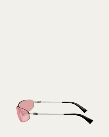 Miu Miu A50S Rimless Oval Metal Sunglasses | Thumbnail 7 Miu Miu A50S Rimless Oval Metal Sunglasses | Thumbnail 7