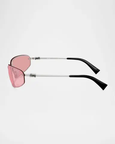 Miu Miu A50S Rimless Oval Metal Sunglasses | Thumbnail 8 Miu Miu A50S Rimless Oval Metal Sunglasses | Thumbnail 8