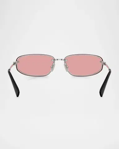 Miu Miu A50S Rimless Oval Metal Sunglasses | Thumbnail 10 Miu Miu A50S Rimless Oval Metal Sunglasses | Thumbnail 10