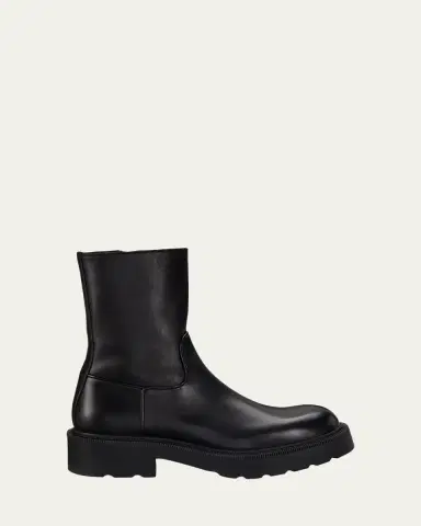 The Row Leather Short Moto Boots | Thumbnail 6