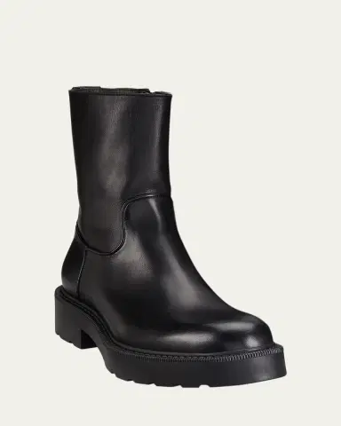 The Row Leather Short Moto Boots | Thumbnail 7