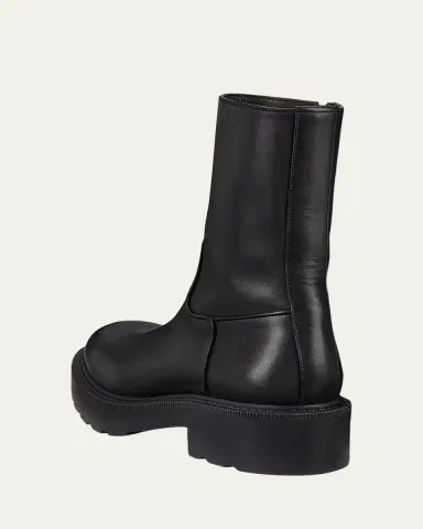 The Row Leather Short Moto Boots | Thumbnail 8