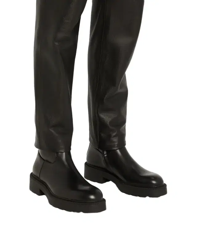 THE ROW Leather Short Moto Boots