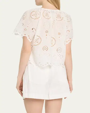 Matteau Broderie Blouse | Thumbnail 3
