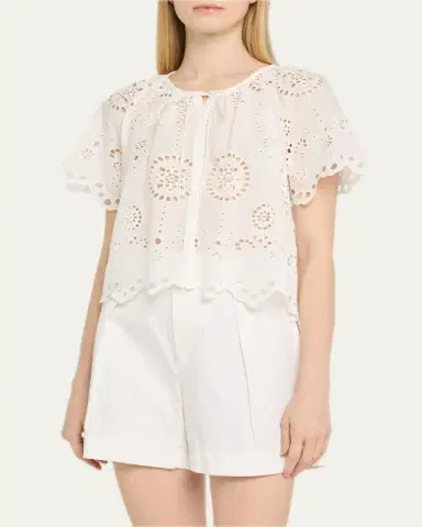 Matteau Broderie Blouse | Thumbnail 4
