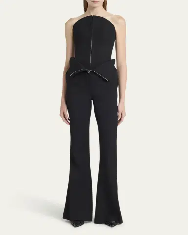 Alexander McQueen Foldover-Waist Flare Trousers | Thumbnail 2 Alexander McQueen Foldover-Waist Flare Trousers | Thumbnail 2
