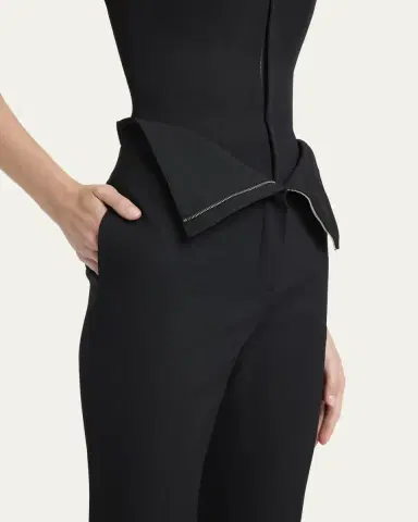 Alexander McQueen Foldover-Waist Flare Trousers | Thumbnail 5 Alexander McQueen Foldover-Waist Flare Trousers | Thumbnail 5