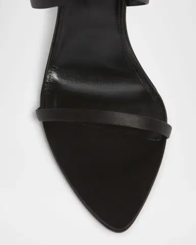 Saint Laurent Salome Satin Strappy Wedge Sandals | Thumbnail 3