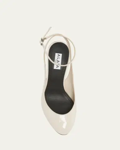 Alaïa Patent Leather Slingback Pumps | Thumbnail 3