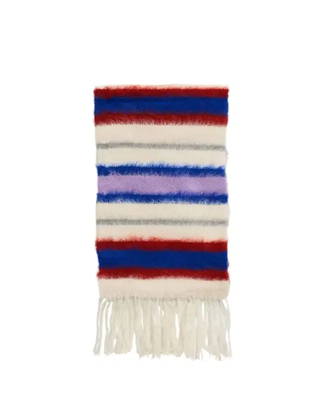 The Elder Statesman Thistle Striped Fur Scarf
