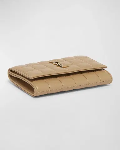 Saint Laurent YSL Monogram Flap Small Wallet in Quilted Smooth Leather | Thumbnail 5