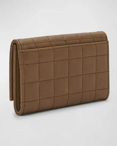 Saint Laurent YSL Monogram Flap Small Wallet in Quilted Smooth Leather | Thumbnail 9