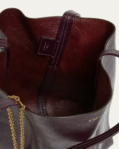 Chloé Spin Medium Tote Bag in Leather | Thumbnail 19 Chloé Spin Medium Tote Bag in Leather | Thumbnail 19