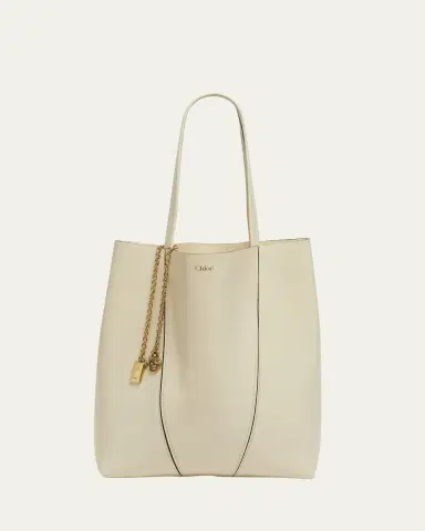 Chloé Spin Medium Tote Bag in Leather | Thumbnail 21 Chloé Spin Medium Tote Bag in Leather | Thumbnail 21