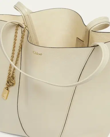 Chloé Spin Medium Tote Bag in Leather | Thumbnail 24 Chloé Spin Medium Tote Bag in Leather | Thumbnail 24