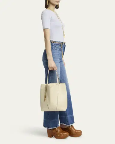 Chloé Spin Medium Tote Bag in Leather | Thumbnail 25 Chloé Spin Medium Tote Bag in Leather | Thumbnail 25