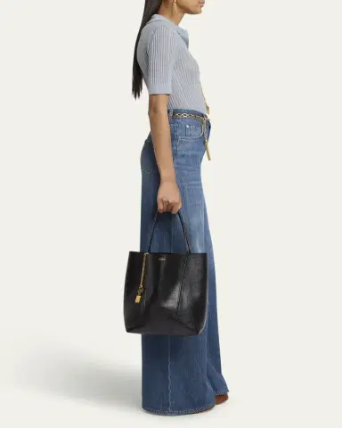Chloé Spin Medium Tote Bag in Leather | Thumbnail 30 Chloé Spin Medium Tote Bag in Leather | Thumbnail 30