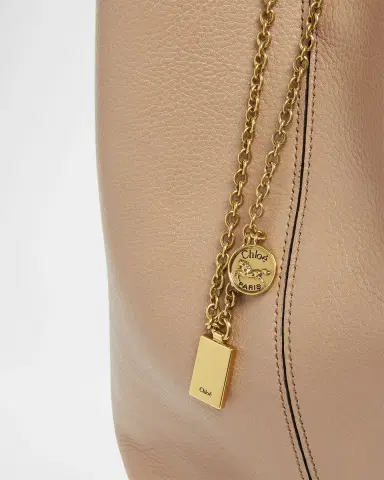 Chloé Spin Medium Tote Bag in Leather | Thumbnail 6 Chloé Spin Medium Tote Bag in Leather | Thumbnail 6