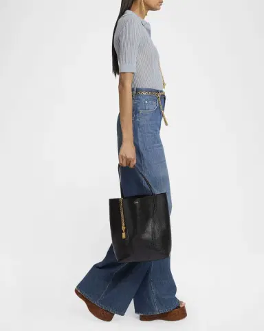Chloé Spin Medium Tote Bag in Leather | Thumbnail 53 Chloé Spin Medium Tote Bag in Leather | Thumbnail 53
