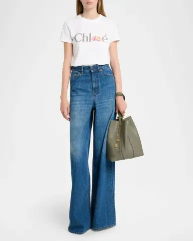 Chloé Spin Medium Tote Bag in Leather | Thumbnail 68 Chloé Spin Medium Tote Bag in Leather | Thumbnail 68
