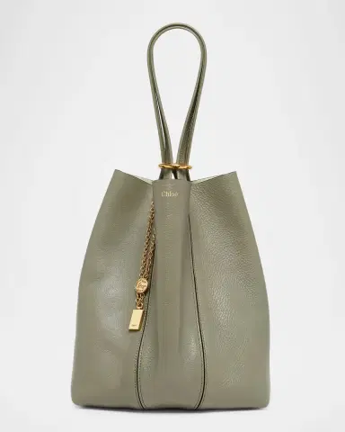 Chloé Spin Medium Tote Bag in Leather | Thumbnail 69 Chloé Spin Medium Tote Bag in Leather | Thumbnail 69