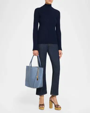 Chloé Spin Medium Tote Bag in Leather | Thumbnail 80 Chloé Spin Medium Tote Bag in Leather | Thumbnail 80