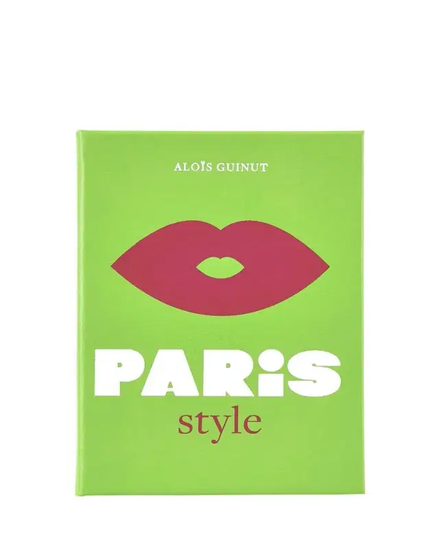 Graphic Image "Little Book of Paris Style" Leather-Bound Book by Alois Guinut