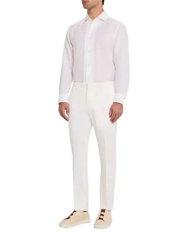 Men 's Oasi Lino Casual Button-Down Shirt