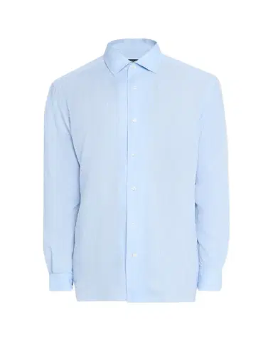 Zegna Men's Oasi Lino Casual Button-Down Shirt | Thumbnail 1 Zegna Men's Oasi Lino Casual Button-Down Shirt | Thumbnail 1
