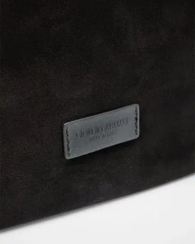 Giorgio Armani Men's Split Leather Tote Bag | Thumbnail 6 Giorgio Armani Men's Split Leather Tote Bag | Thumbnail 6
