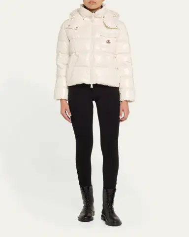 Moncler Andro Shiny Down Jacket with Removable Hood | Thumbnail 2