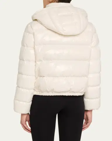 Moncler Andro Shiny Down Jacket with Removable Hood | Thumbnail 3