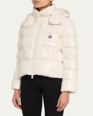 Moncler Andro Shiny Down Jacket with Removable Hood | Thumbnail 4