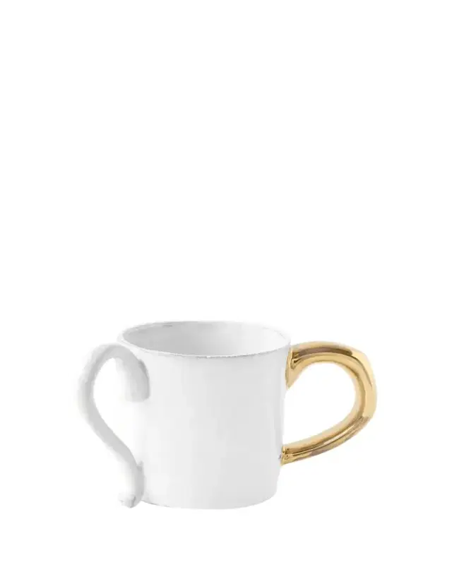Sacai Coffee Cup with Golden Handle, 4 oz.