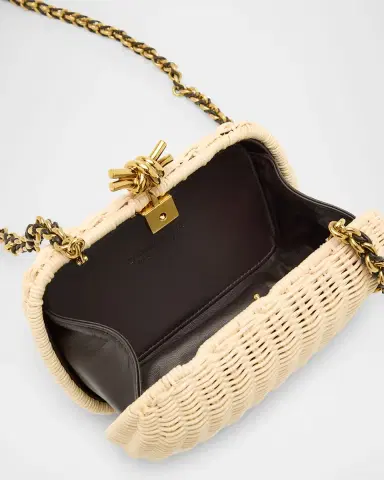 Bottega Veneta Knot Chain Rattan Crossbody Bag | Thumbnail 2 Bottega Veneta Knot Chain Rattan Crossbody Bag | Thumbnail 2