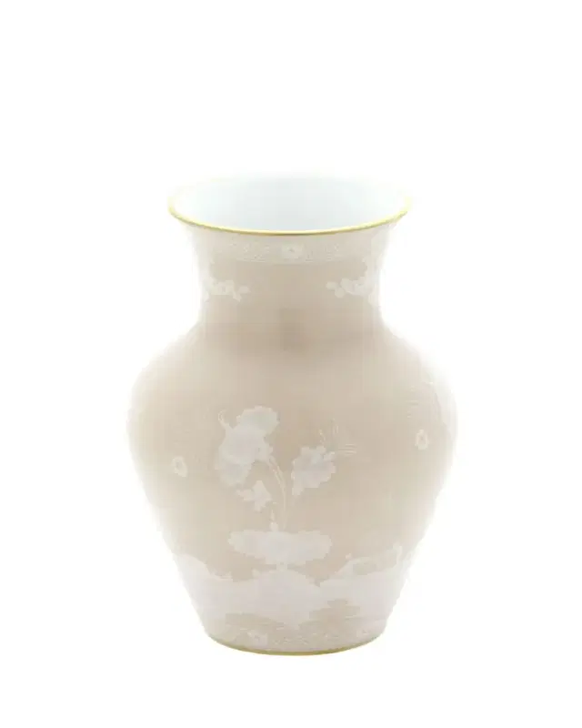 Ginori 1735 Oriente Italiano Meringa Ming Vase - 10"