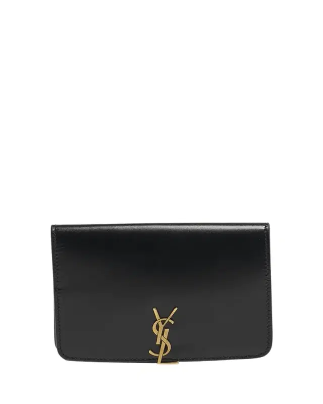 Saint Laurent YSL Passport Holder in Calfskin