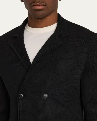 Giorgio Armani Men's Wool-Cashmere Rib Stitch Blazer | Thumbnail 5