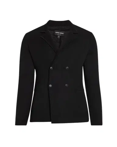 Giorgio Armani Men's Wool-Cashmere Rib Stitch Blazer | Thumbnail 1
