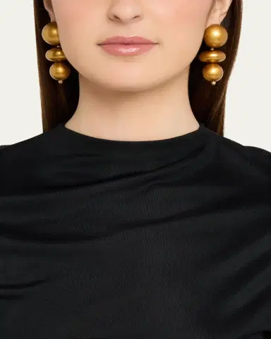 Saulé Nola Golden Saffron Earrings | Thumbnail 2