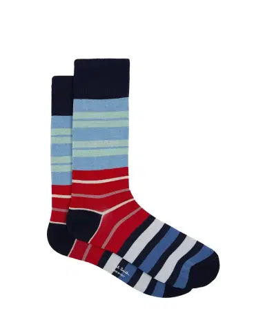 Paul Smith Men's Iacopo Stripe Crew Socks | Thumbnail 1