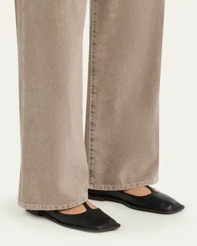 THE ROW Leather T-Strap Ballerina Flats | Thumbnail 12