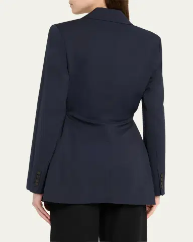 Erdem Flower Double-Breasted Belted Wool Blazer | Thumbnail 3