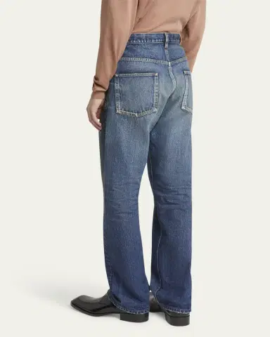 Saint Laurent Men's High-Waist Baggy Jeans | Thumbnail 3
