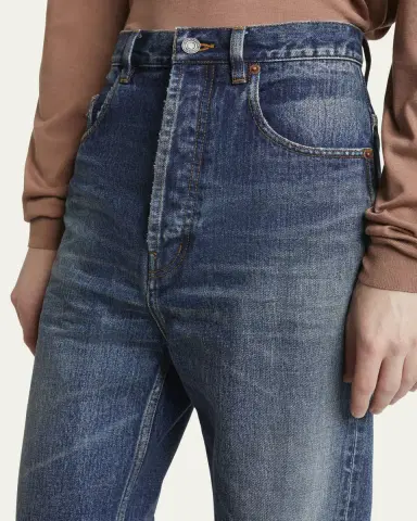 Saint Laurent Men's High-Waist Baggy Jeans | Thumbnail 5