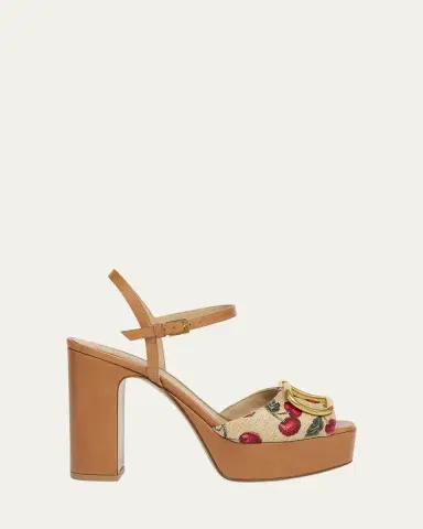 Valentino Garavani VLogo Cherry Ankle-Strap Platform Sandals | Thumbnail 5 Valentino Garavani VLogo Cherry Ankle-Strap Platform Sandals | Thumbnail 5