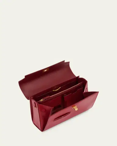 Anya Hindmarch Mortimer Shiny Leather Top-Handle Bag | Thumbnail 3
