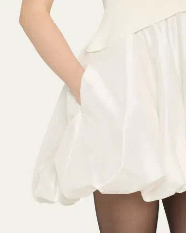 SIMKHAI Kenny Short-Sleeve Bubble Dress | Thumbnail 5