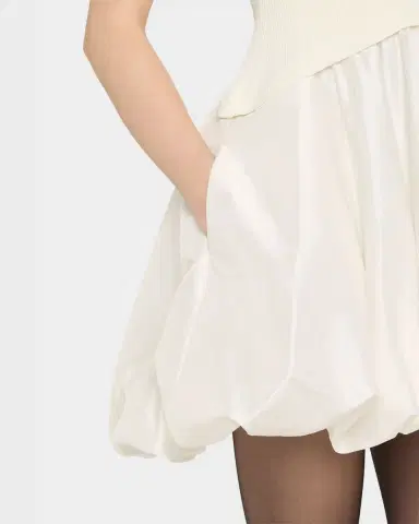 SIMKHAI Kenny Short-Sleeve Bubble Dress | Thumbnail 9
